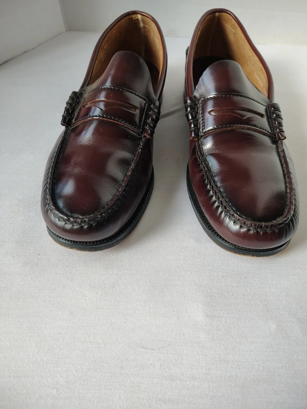 Florsheim FLS Men's Leather Penny Loafers Burgundy Oxblood Slip On Size 11 D
